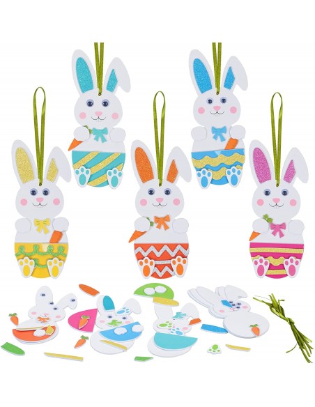 Lapins de Pâques Stickers Muraux Oeufs de Pâques Autocollants