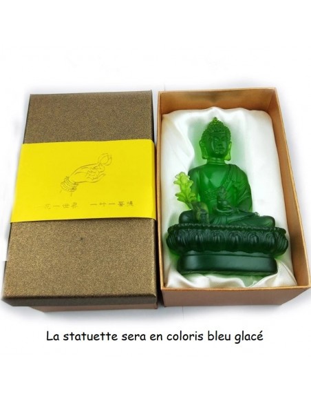 Statue design Bouddha Bleu