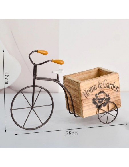 Vélo porte plante décoratif style rétro