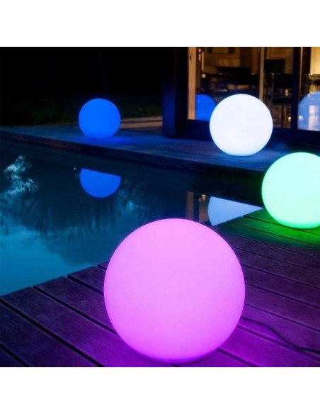 Boule LED Flottante Grande 50cm, Lumière Flottante Piscine