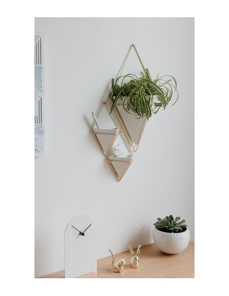 Lot de 2 porte plante mural design scandinave