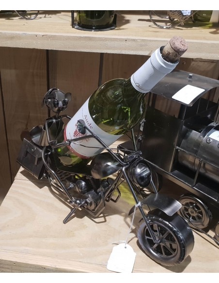 Porte bouteille de vin moto