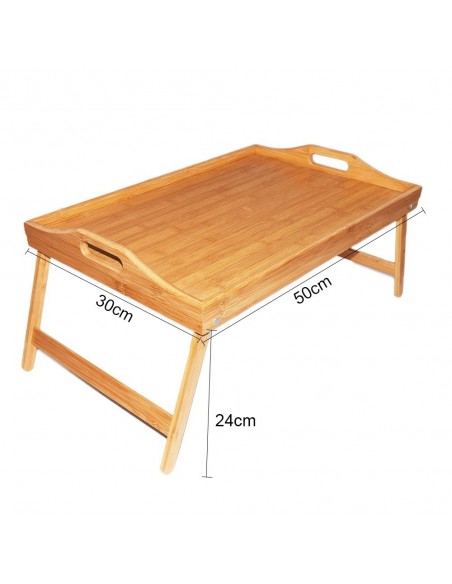 Table-pliante-bambou-support-ordinateur-portable-multi-usages