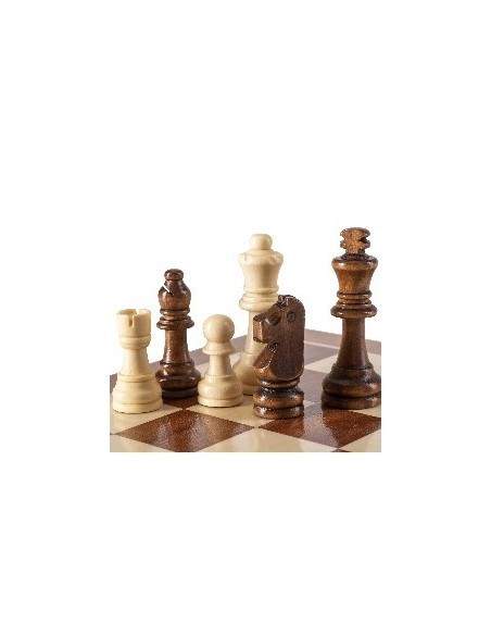 Lot-32-pièces-échecs-en-bois