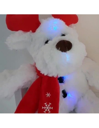 Peluche renne de Noel lumineux Led et veilleuse musicale