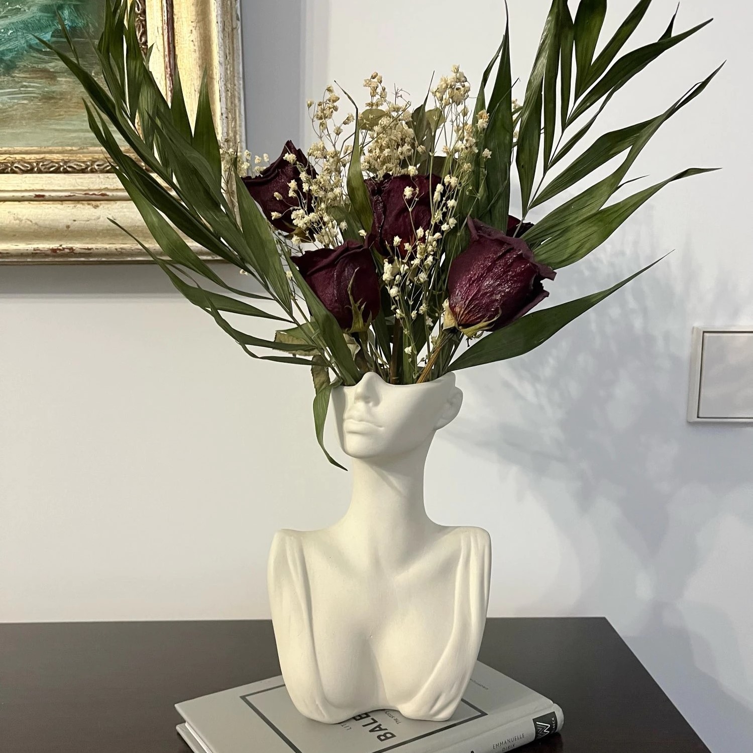 Vase céramique statue design buste homme ou femme