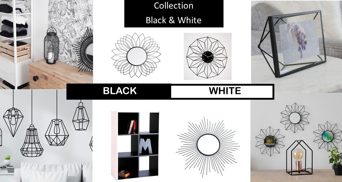 Collection Black and White - Pour une déco moderne et stylisée